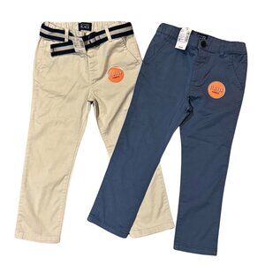 NWT Boys Size 4 - Set of 2 Pants - The Children's Place - Chino Stretchy Pants